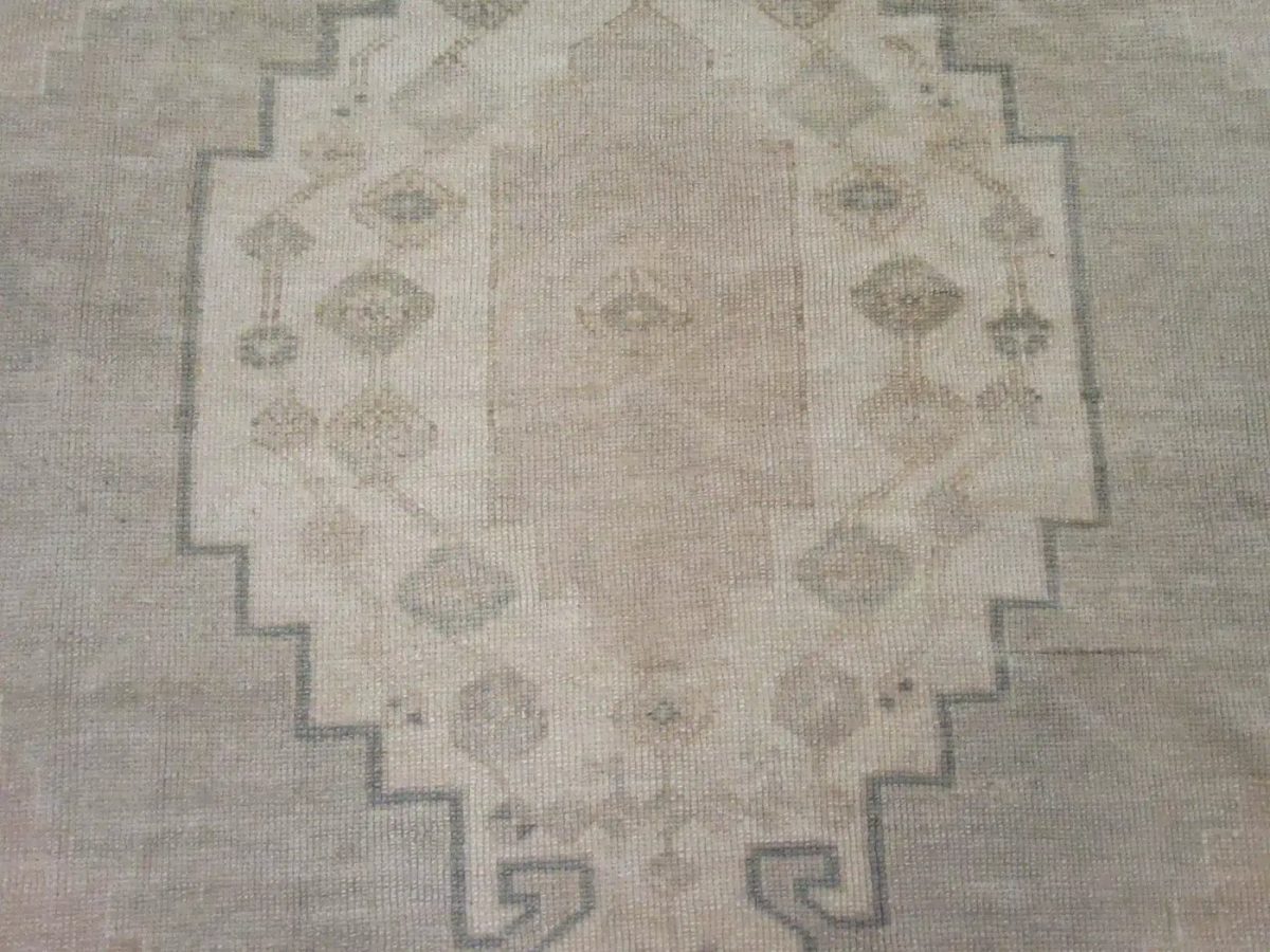 5′ x 7′ Turkish Beige Anatolian Rug Hand-Knotted Wool