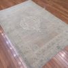 5′ x 7′ Turkish Beige Anatolian Rug Hand-Knotted Wool