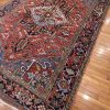 7′ x 11′ Red Fine Hand-Knotted Persian Heriz Rug – Traditional Wool
