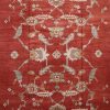 12′ x 13′ Red Fine Hand-Knotted Turkish Oushak Rug – Traditional Wool
