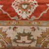 12′ x 13′ Red Fine Hand-Knotted Turkish Oushak Rug – Traditional Wool