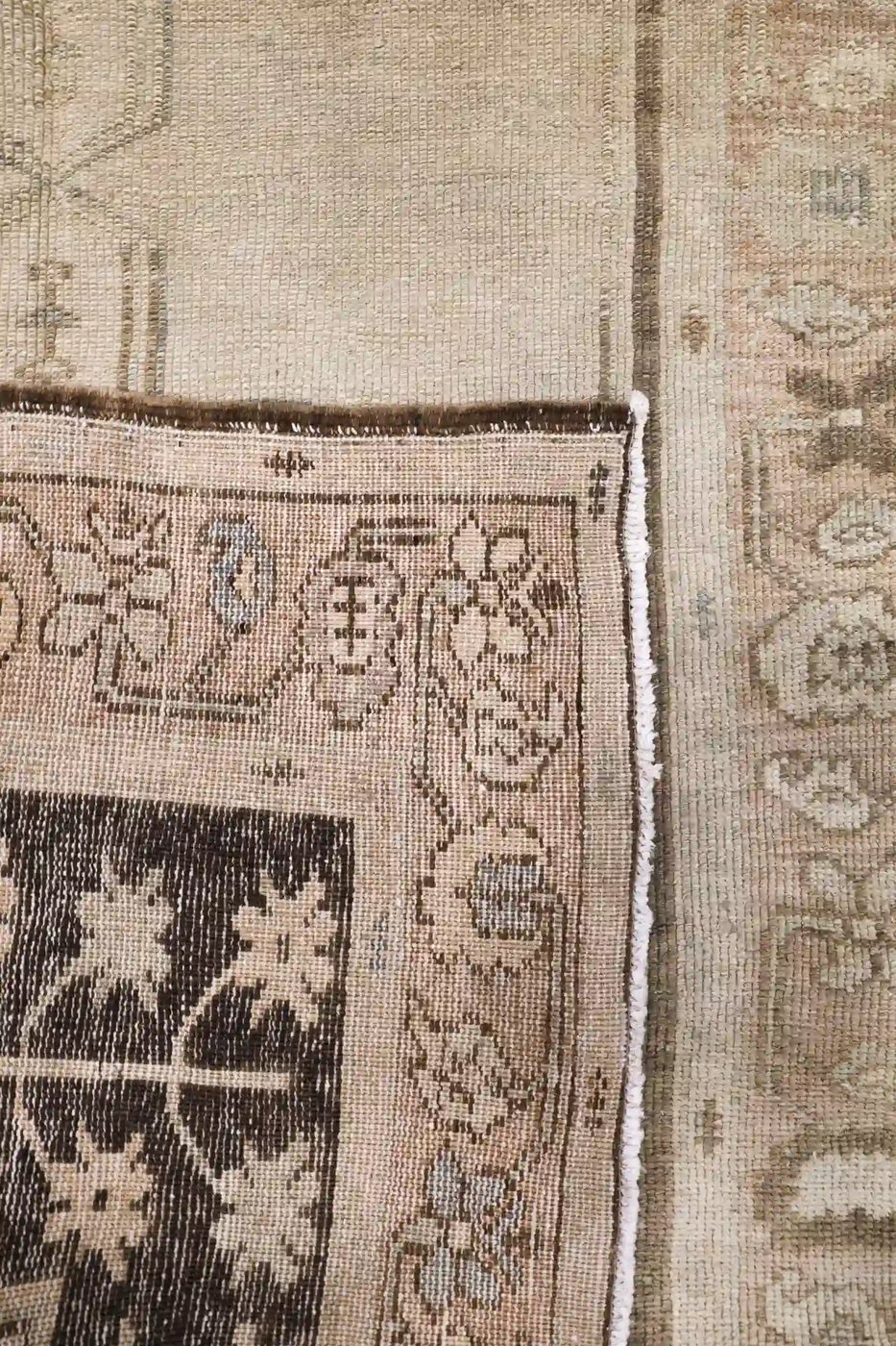 4′ x 7′ Beige Fine Hand-Knotted Turkish Anatolian Rug – Traditional Wool