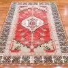 5′ x 7′ Red Fine Hand-Knotted Turkish Anatolian Rug – Traditional Wool