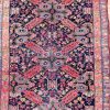 6′ x 10′ Midnight Indigo and Coral Red Hand-Knotted Antique Caucasian Seychur St. Andrew’s Cross Rug – Collector’s Wool