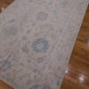 6′ x 10′ Beige Fine Hand-Knotted Pakistan Oushak Rug – Transitional Wool