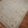 8′ x 10′ Beige Fine Hand-Knotted Afghan Oushak Rug – Traditional Wool