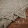 8′ x 10′ Beige Fine Hand-Knotted Afghan Oushak Rug – Traditional Wool