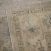 8′ x 10′ Beige Fine Hand-Knotted Afghan Oushak Rug – Traditional Wool