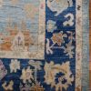 6′ x 9′ Light Blue Hand-Knotted New Turkish Oushak Rug – Contemporary Wool