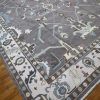 12′ x 15′ Gray Fine Hand-Knotted Indian Oushak Rug – Traditional Wool