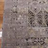 9′ x 12′ Grey Fine Hand-Knotted Indian Contemporary Rug – Transitional Wool