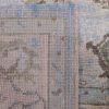 5′ x 7′ Blue Fine Hand-Knotted Turkish Oushak Rug – Transitional Wool
