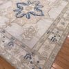 6′ x 7′ Ivory Fine Hand-Knotted Turkish Oushak Rug – Traditional Wool