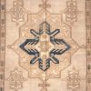 6′ x 7′ Ivory Fine Hand-Knotted Turkish Oushak Rug – Traditional Wool