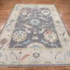 9′ x 12′ Slate Fine Hand-Knotted Turkish Oushak Rug – Traditional Wool