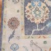 9′ x 12′ Slate Fine Hand-Knotted Turkish Oushak Rug – Traditional Wool