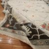 8′ x 10′ Beige Fine Hand-Knotted Indian Oushak Rug – Traditional Wool