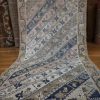 4′ x 14′ Beige Fine Hand-Knotted Turkish Oushak Runner – Transitional Wool