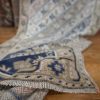 4′ x 14′ Beige Fine Hand-Knotted Turkish Oushak Runner – Transitional Wool