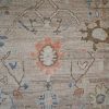 8′ x 10′ Ivory Fine Hand-Knotted New Turkish Oushak Rug – Traditional Wool
