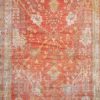 10′ x 15′ Orange Fine Hand-Knotted Turkish Oushak Rug – Traditional Wool