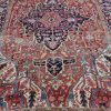 8′ x 12′ Rust Red Hand-Knotted Semi-Antique Persian Heriz Rug – Traditional Wool