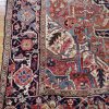 8′ x 12′ Rust Red Hand-Knotted Semi-Antique Persian Heriz Rug – Traditional Wool