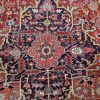 8′ x 12′ Rust Red Hand-Knotted Semi-Antique Persian Heriz Rug – Traditional Wool