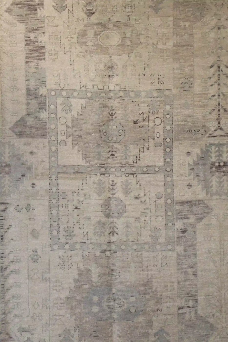 9′ x 12′ Beige Fine Hand-Knotted New Turkish Oushak Rug – Traditional Wool