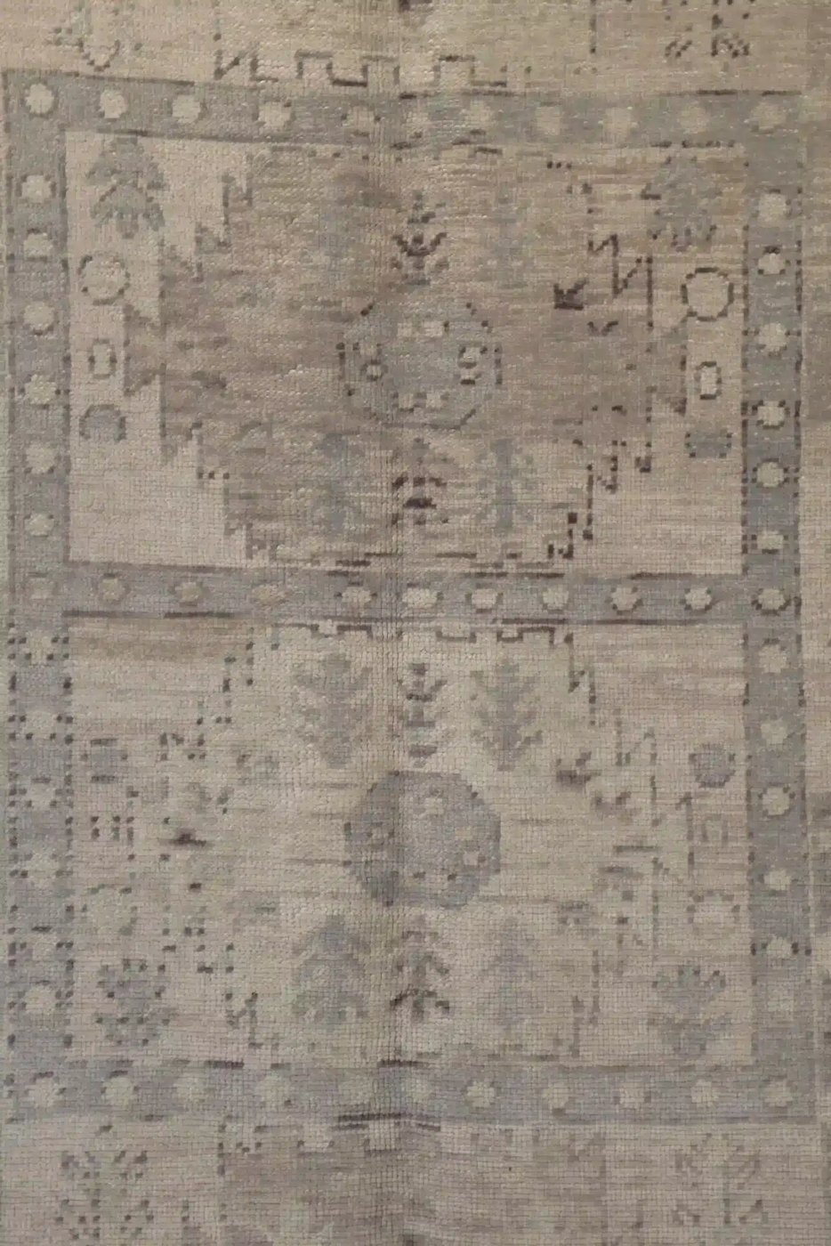 9′ x 12′ Beige Fine Hand-Knotted New Turkish Oushak Rug – Traditional Wool