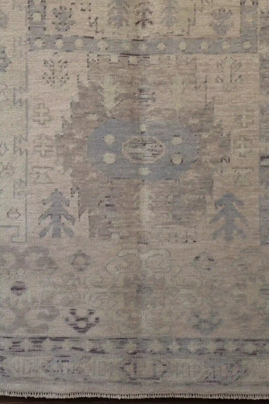 9′ x 12′ Beige Fine Hand-Knotted New Turkish Oushak Rug – Traditional Wool