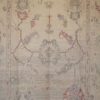 7′ x 11′ Ivory Fine Hand-Knotted Turkish Oushak Rug – Transitional Wool