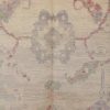 7′ x 11′ Ivory Fine Hand-Knotted Turkish Oushak Rug – Transitional Wool