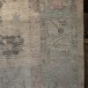 8′ x 11′ Gray Fine Hand-Knotted Turkish Oushak Rug – Transitional Wool