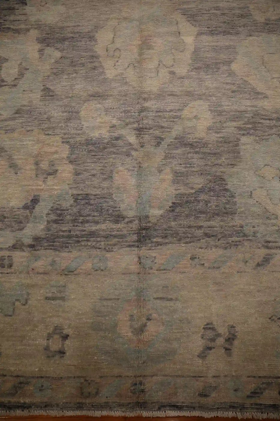 9′ x 12′ Beige Fine Hand-Knotted Turkish Oushak Rug – Traditional Wool