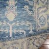 3′ x 16′ Blue Fine Hand-Knotted Turkish Oushak Runner Rug– Traditional Wool