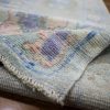 3′ x 15′ Light Blue Fine Hand-Knotted Turkish Oushak Runner Rug– Traditional Wool