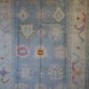 7′ x 10′ Light Blue Fine Hand-Knotted New Turkish Oushak Rug – Traditional Wool