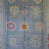 7′ x 10′ Light Blue Fine Hand-Knotted New Turkish Oushak Rug – Traditional Wool
