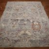 9′ x 10′ Blue Fine Hand-Knotted Turkish Oushak Rug – Traditional Wool
