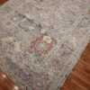 9′ x 10′ Blue Fine Hand-Knotted Turkish Oushak Rug – Traditional Wool