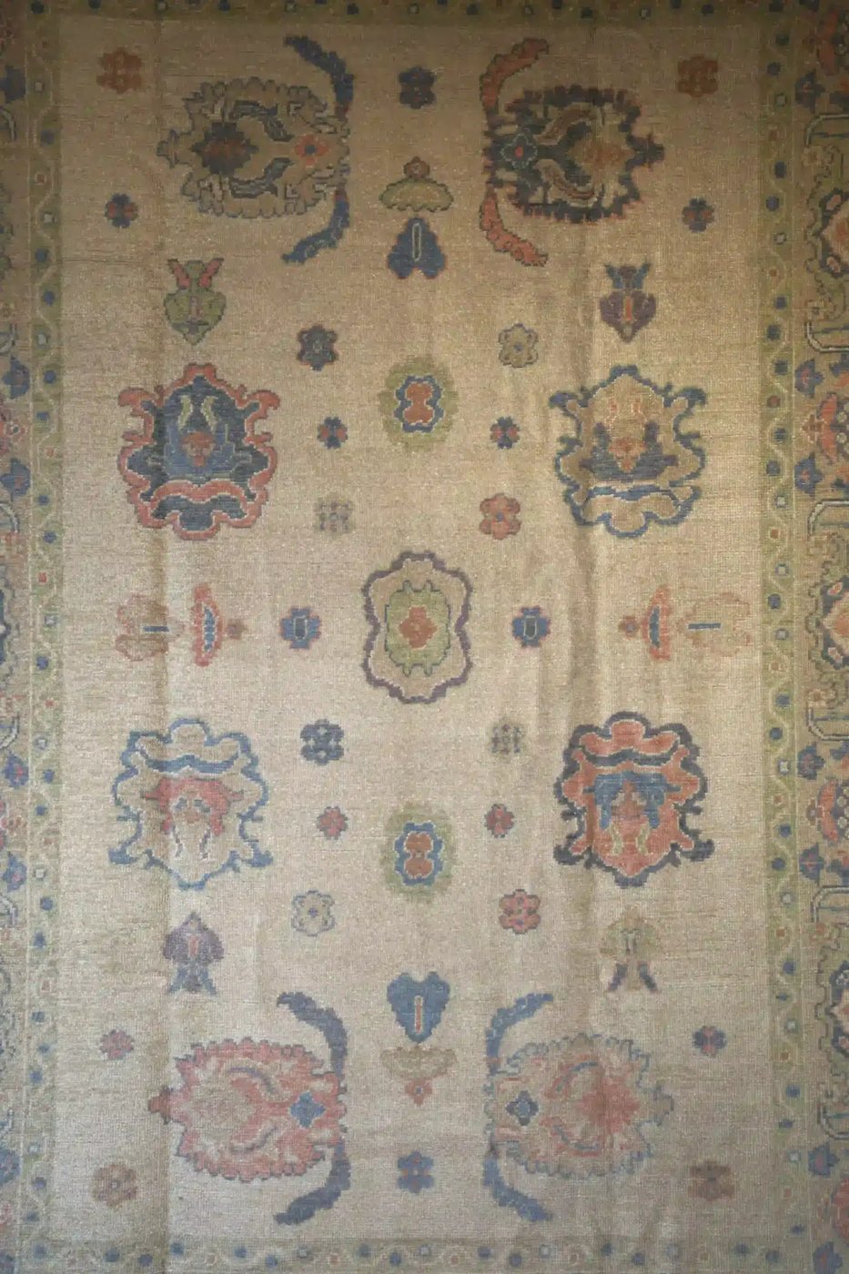 9′ x 13′ Pale Green Fine Hand-Knotted New Turkish Oushak Rug – Traditional Wool