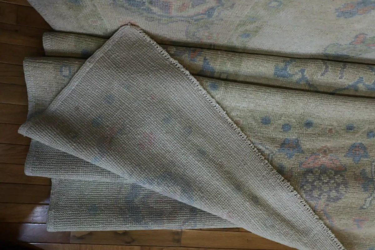 9′ x 13′ Pale Green Fine Hand-Knotted New Turkish Oushak Rug – Traditional Wool