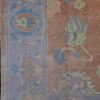 10′ x 14′ Coral Fine Hand-Knotted New Turkish Oushak Rug – Traditional Wool
