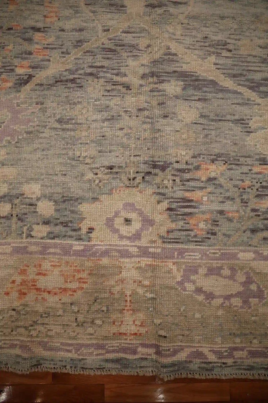 9′ x 11′ Pale Blue Fine Hand-Knotted New Turkish Oushak Rug – Traditional Wool