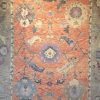 11′ x 14′ Coral Fine Hand-Knotted New Turkish Oushak Rug – Traditional Wool