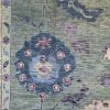 11′ x 14′ Pale Blue Fine Hand-Knotted New Turkish Oushak Rug – Traditional Wool