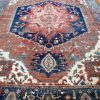 13′ x 16′ Red Fine Hand-Knotted Antique Persian Serapi – Traditional Wool