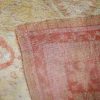 13′ x 18′ Ivory Fine Hand-Knotted Antique Turkish Oushak Rug – Traditional Wool