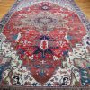 14′ x 20′ Red Fine Hand-Knotted Antique Persian Serapi – Traditional Wool